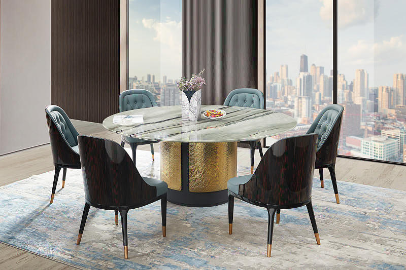 家具摄影,餐桌拍摄,高端时尚餐桌现场拍摄图