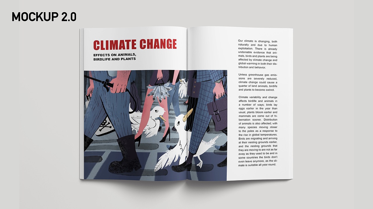 一举拿下多项美国插画大奖的社论插画-鸟类迁徙困境