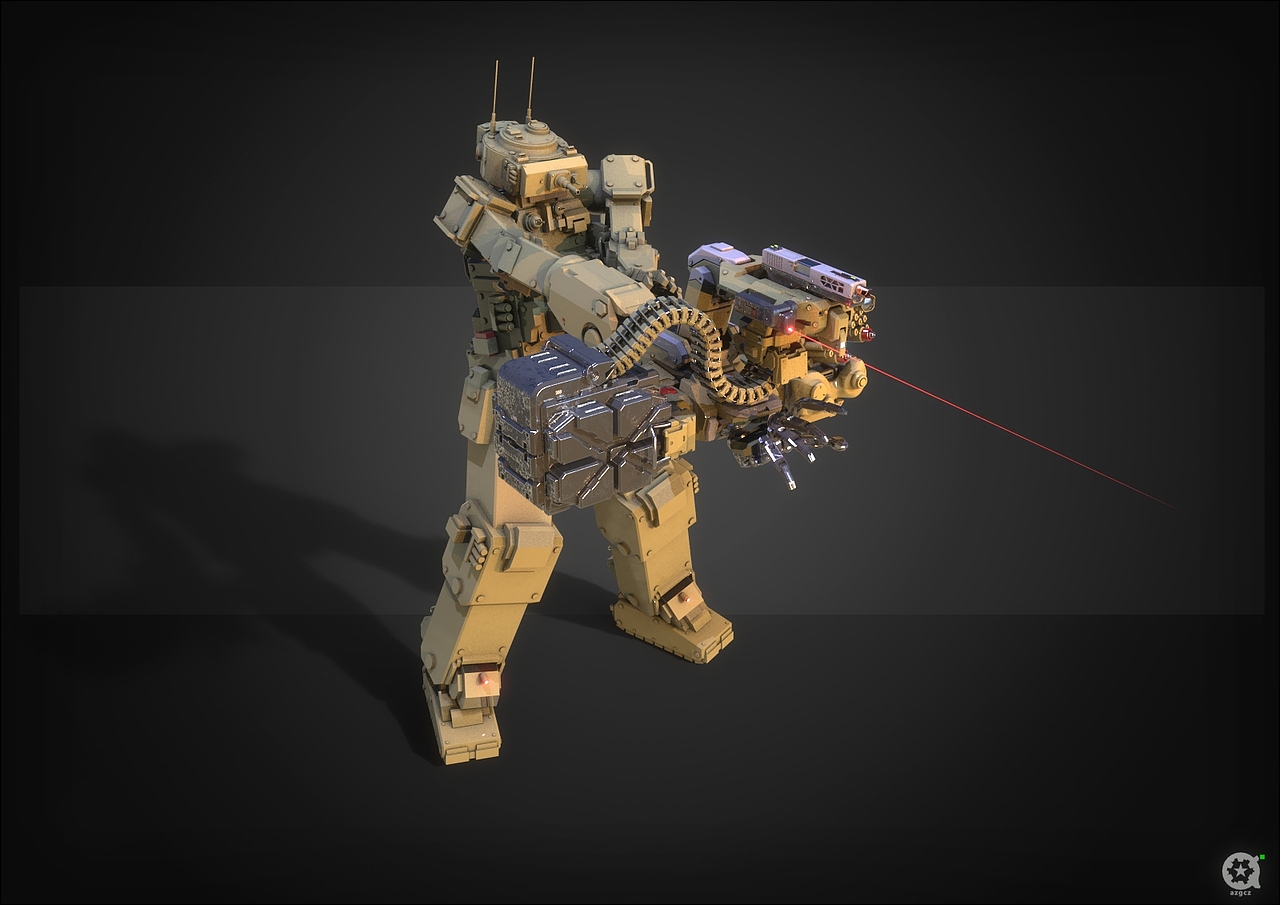 GLOCK-AMGE外骨骼重型枪管自动手枪（图ZMTQ1ODkwODM2） - 概念设定 - 站酷设计师azgcz原创素材 - 站酷ZCOOL