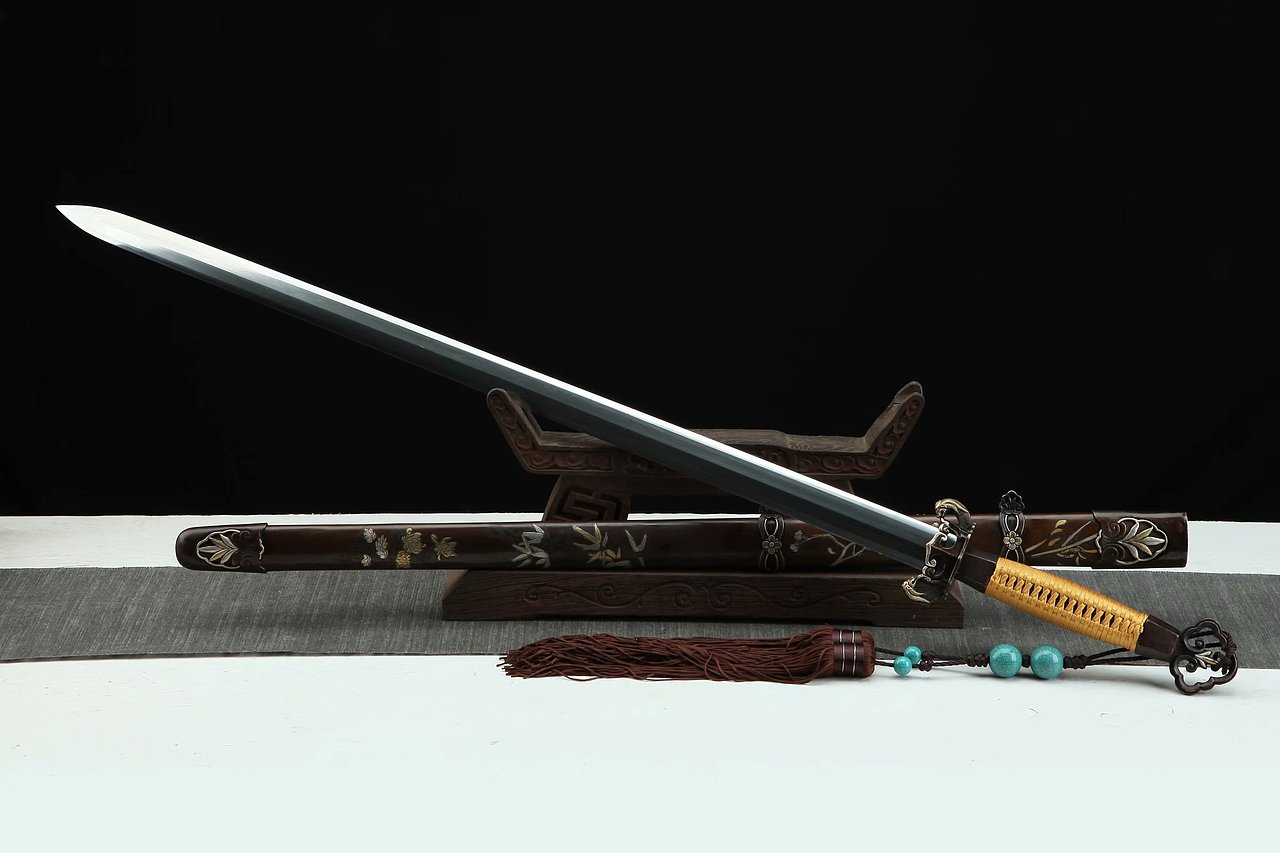 还原复刻明代双龙对望剑