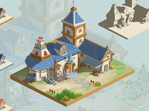Q版场景原画(个人主页-ZNTI1OTgwMzI=) - 游戏原画 - 站酷设计师zp雅原创素材 - 站酷ZCOOL