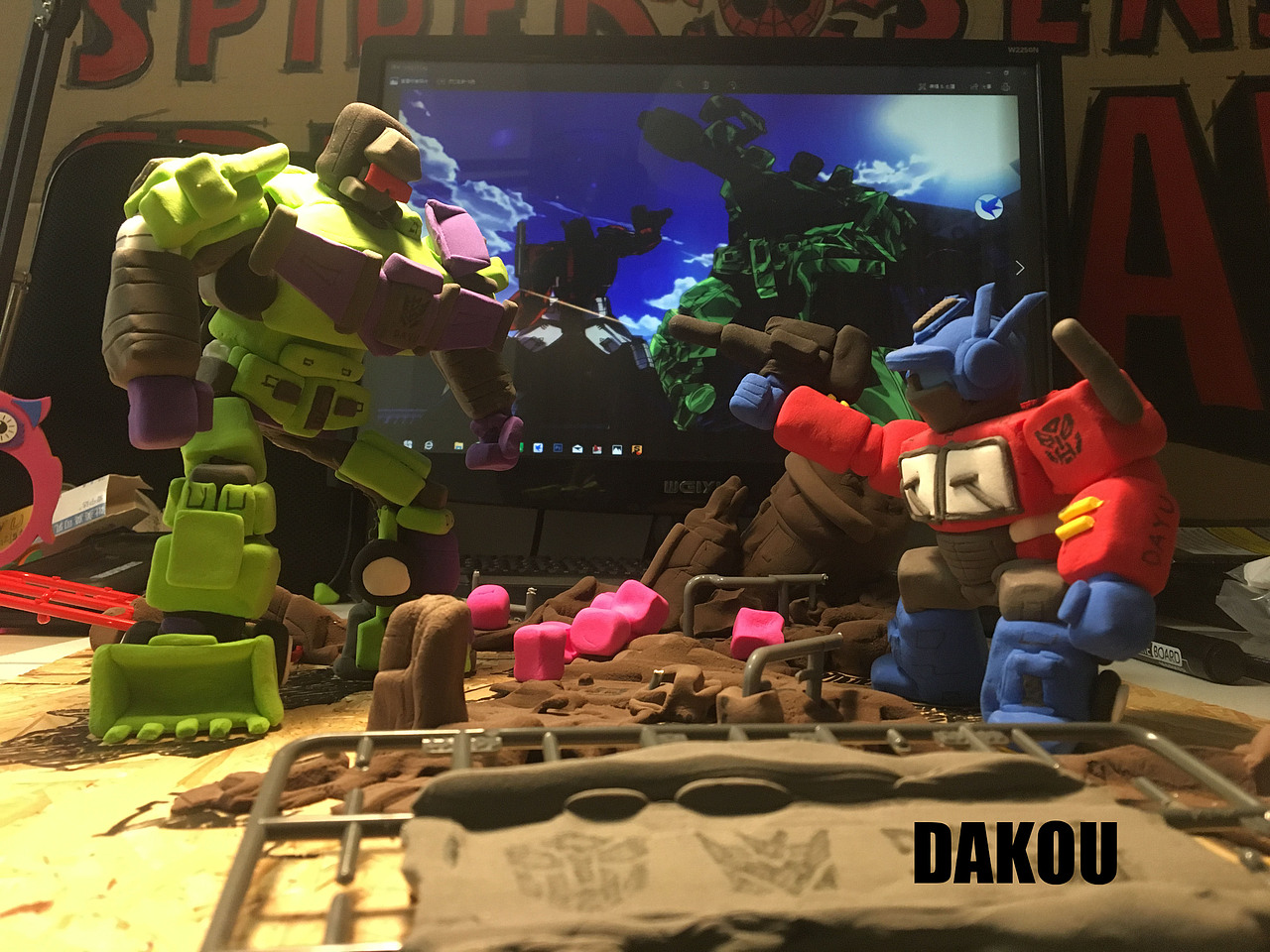 变形金刚超轻粘土作业