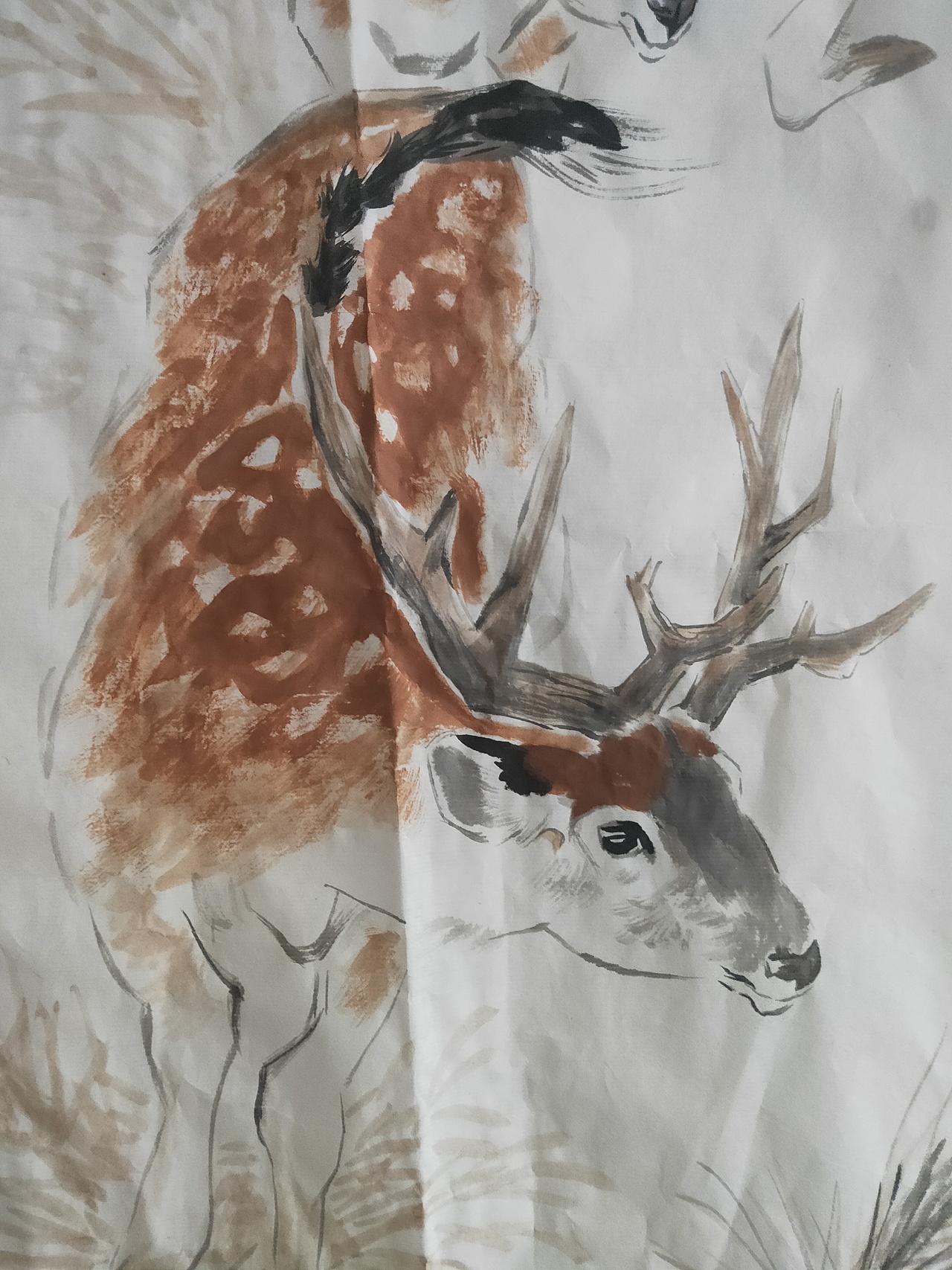 国画仿刘继卣（图ZMTk2NjA4NjA0） - 绘画 - 站酷设计师山涛2018原创素材 - 站酷ZCOOL