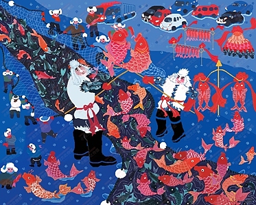 小康中国梦电脑绘画 中国梦绘画电脑绘图作品（图ZMjAzMzQ2MDky） - 艺术插画 - 站酷设计师sucaionline2020原创素材 - 站酷ZCOOL