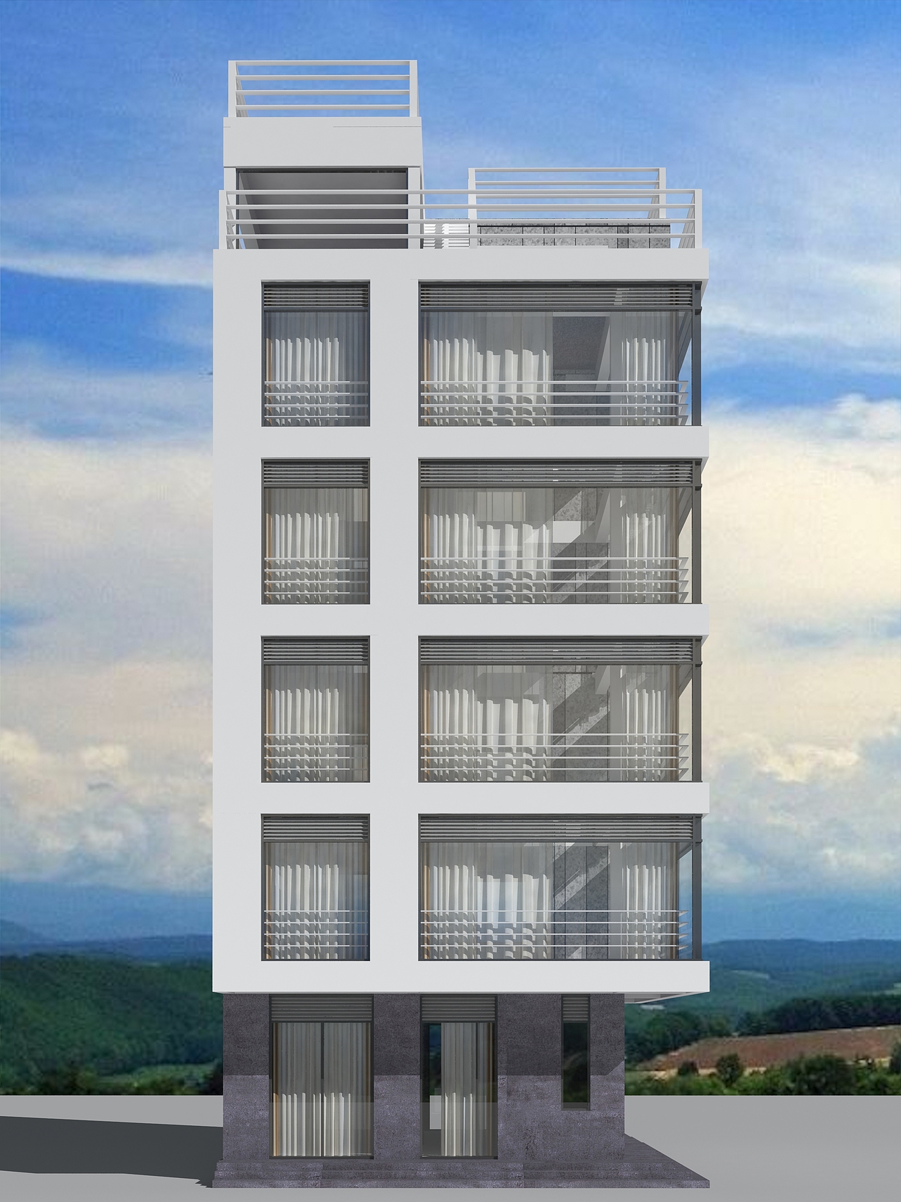 广东现代别墅设计，五层自建房设计 ，狮子座建房设计（图ZMTY3OTk3NzA4） - 建筑设计 - 站酷设计师狮子座设计原创素材 - 站酷ZCOOL