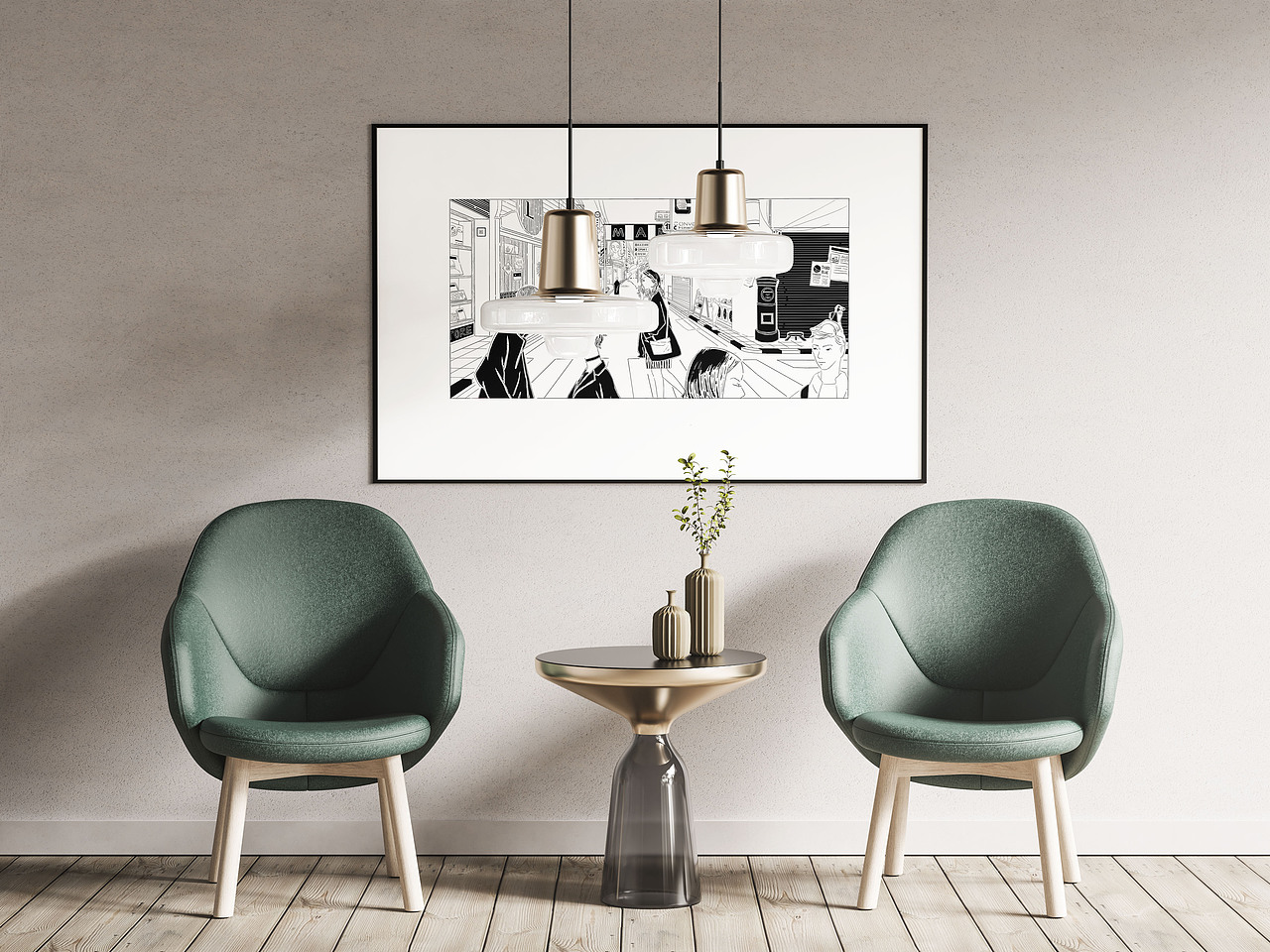 黑白装饰画简约风格插画（图ZMTg3NDg5NTA4） - 艺术插画 - 站酷设计师Kiki阿琪原创素材 - 站酷ZCOOL