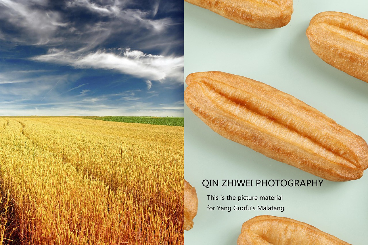 夏日里，金黄的麦田一望无际，等待收割的小麦，将会被做成各种面食，其中就有小油条，吃的时候，甚至可以感受到无极的田野和麦浪。