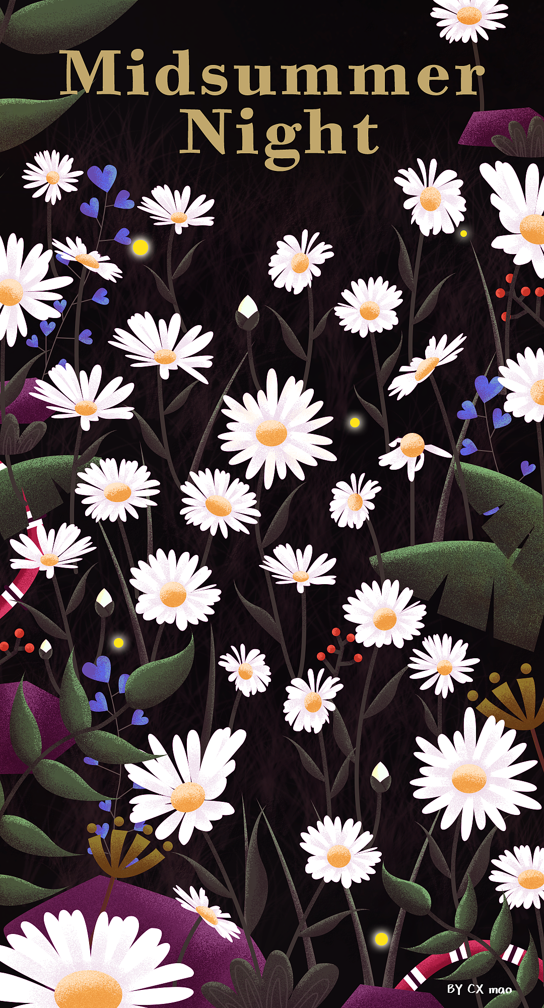 Midsummer Night（图ZMTc1NDcxMjg4） - 艺术插画 - 站酷设计师CXmao原创素材 - 站酷ZCOOL