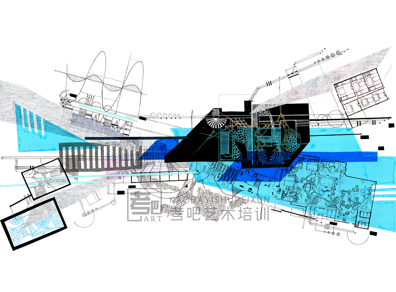 设计基础（形式表现 ）| 点线面构成的层次感（图ZMTg3NjM5ODgw） - 其他平面 - 站酷设计师考吧艺术考研原创素材 - 站酷ZCOOL