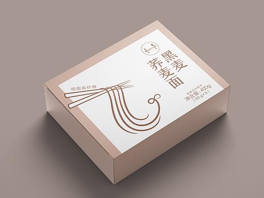 荞麦面简约包装