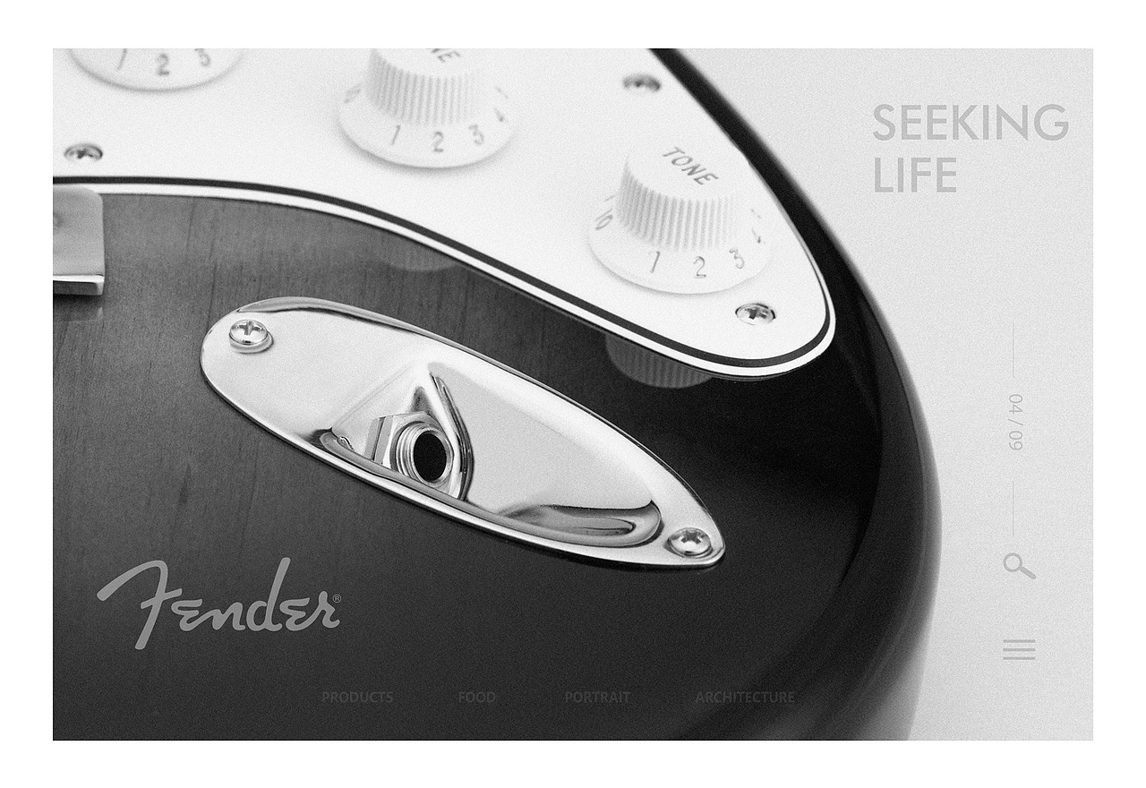 Fender 芬达吉他 ✖ 乐器贝斯琴行创意摄影产品拍摄