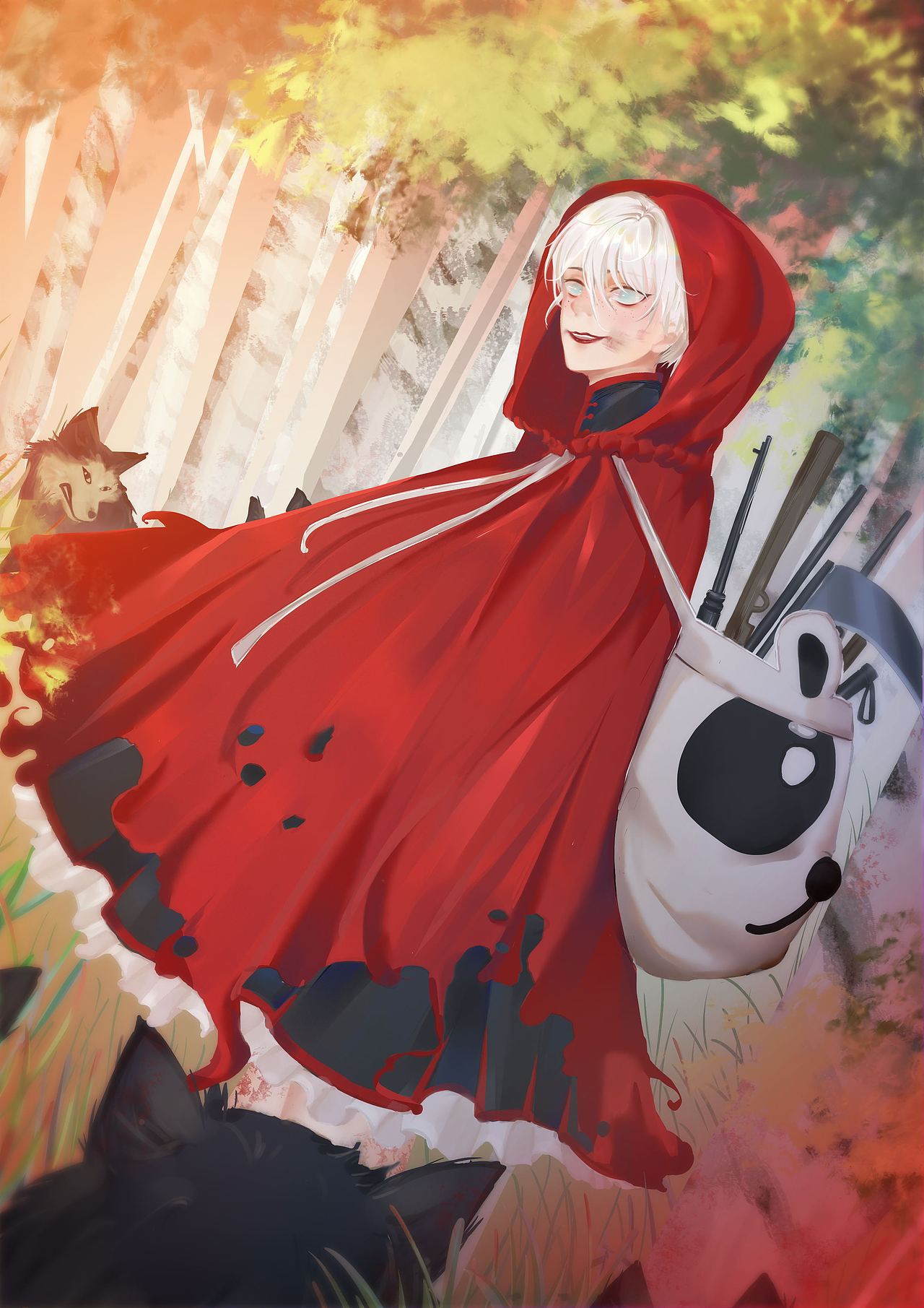 病娇小红帽（图ZMTY5NzIyOTYw） - 创作习作 - 站酷设计师蛮阿茶原创素材 - 站酷ZCOOL