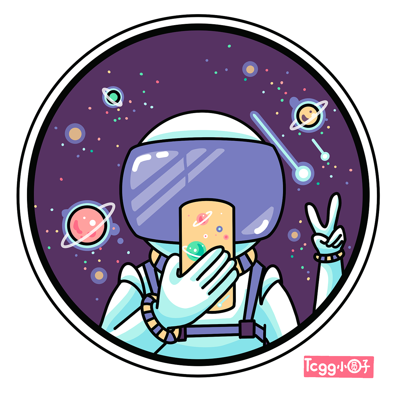 宇航员主题小图标