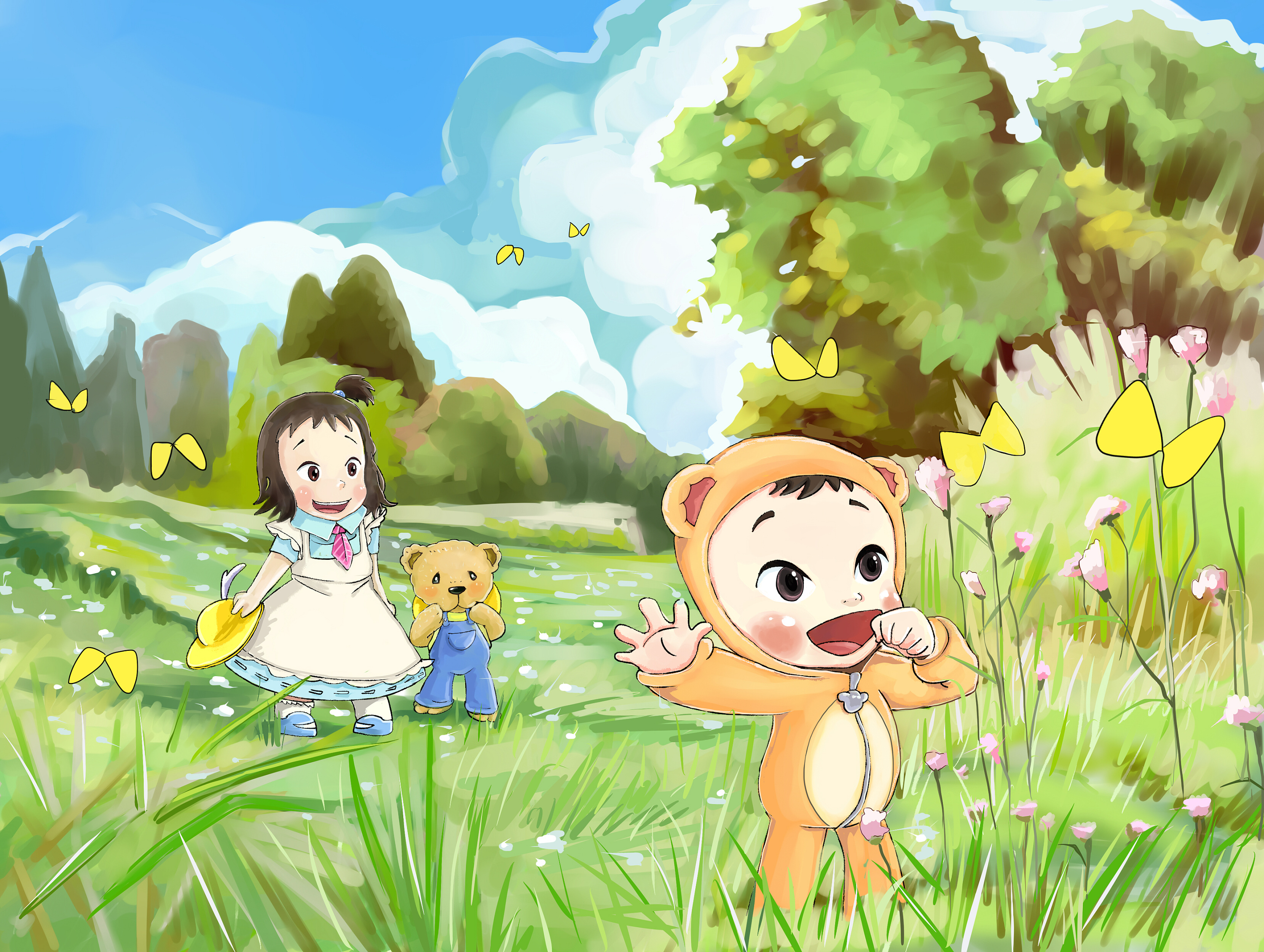 儿插|插画|儿童插画|尽情游戏 - 原创作品 - 站酷 (zcool)