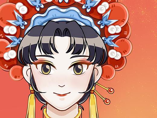 国潮插画（个人主页-ZNTAwOTIyMjQ=） - 创作习作 - 站酷设计师明日海原创素材 - 站酷ZCOOL