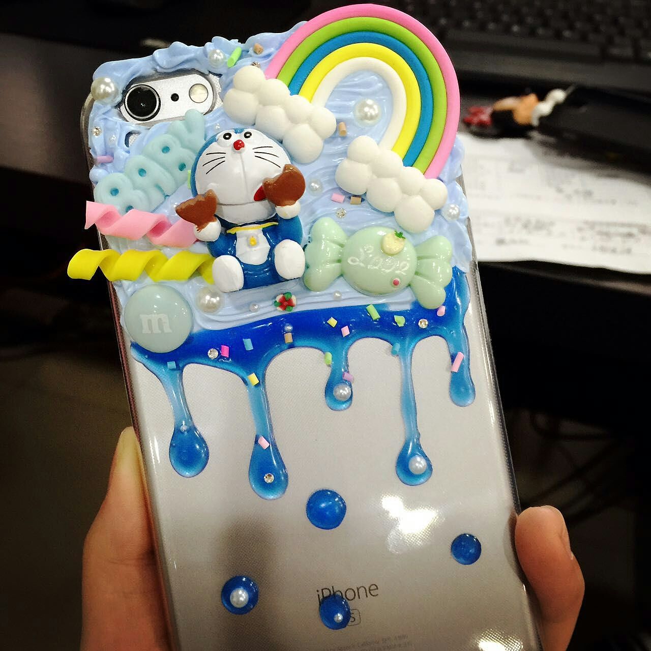 手工制作DIY奶油手机壳制作过程（图ZNTI4MDEyMTY=） - 绘画 - 站酷设计师萌豆豆啦啦啦原创素材 - 站酷ZCOOL