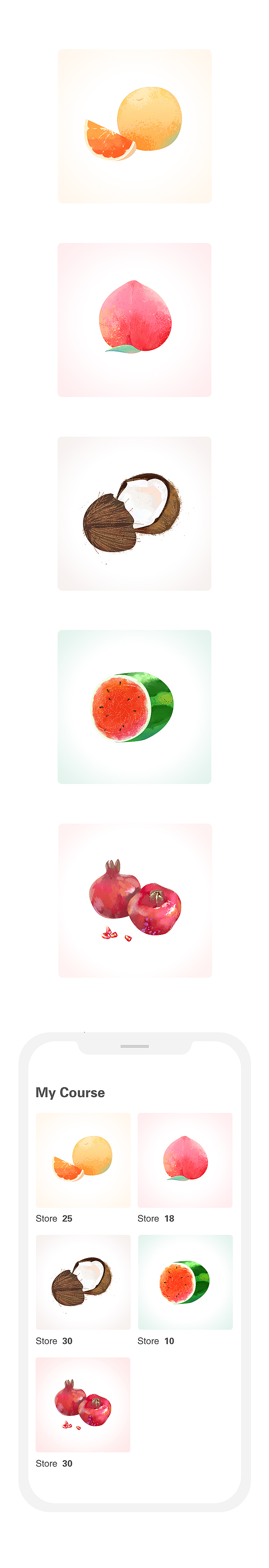 手绘小物（图ZMTA5MDEyNDky） - 艺术插画 - 站酷设计师往日随风原创素材 - 站酷ZCOOL