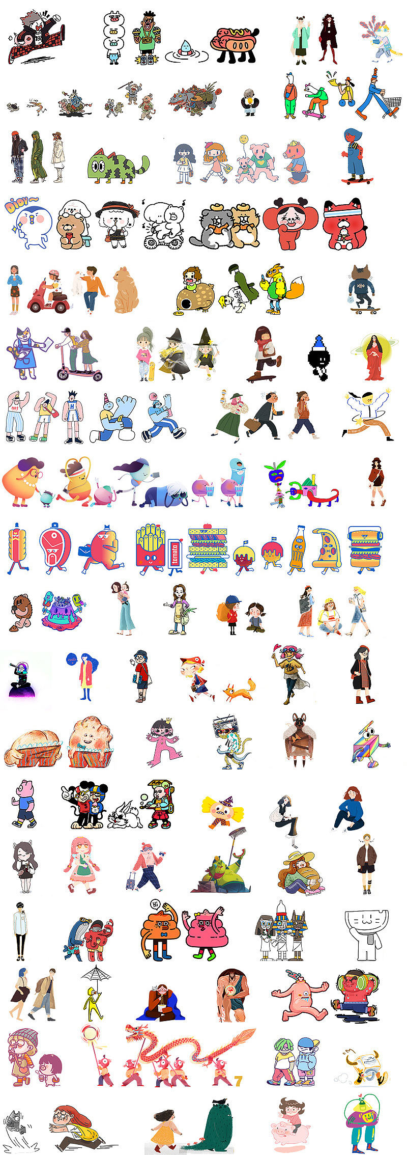 特别要感谢这些作者提供了小角色,才使得大街充满了生机,他们是:瞿三儿、FIREYE、白鸠real、-猫又Neko-、布袋BUDDHA、大---燈、排骨chop、FEITUFEI、heu3-、无敌战斗A、ES女王样、酸一颗-好运公司、留留Lmiao、脑洞脑子、鸭嘴狩、王会慧Cloozyyy、小阿尔法Alpha、小狼-wolfbaby、toyoya、阿Dann、FENGSAN疯三、WANANNN、逆行阿星、InfiniStudio、linsongsong、约翰强尼、Tugen_Wang、keiniji、主内的纹身师_松、牙疼的娜娜、棱小宇、一椿真人、littlecandiary、再强、倪小婷Cherryni、棍棍、margaret-lor、大面包插画、无敌战斗A、王大爷老生气、jerrycallme、MOOTH_林P酱、王小鹿、大力宇宙空间站、我叫静籽、ako_阿空、西早、钰钰_梁、Roiny_、吾空空、我就是松鼠大人、Ricko_Zhang、麦吱、Zu_Lau、郑浪舟、丁几huangding、猫头鹰Harvey、Mr_张小左、小鱼绘过敏、插画星球、bollte、東山旭-、嘛鸡maji、小林桂子limtt、中鸟lc、晓前是幻觉、柒秒Niut、画画的小改、PY小朋友、c哈哈小子、肉卷卷fighting。
<br><br><br>下面,我们就要逆时针旋转手机90°,来观看大街长卷图啦!