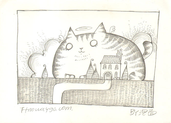 身边的猫咪,一套铅笔涂鸦，希望大家喜欢（图ZMTIwMzE3MzI=） - 创作习作 - 站酷设计师还是一碗泡面原创素材 - 站酷ZCOOL