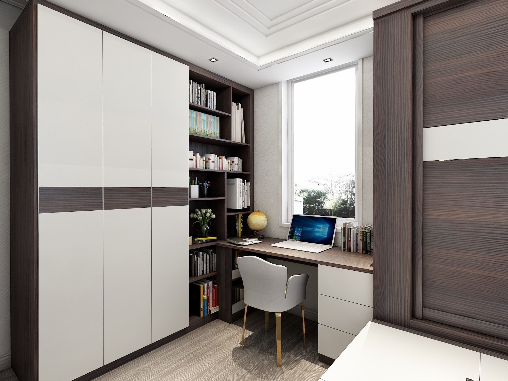 方小苒汀香苑现代风格欧派衣柜