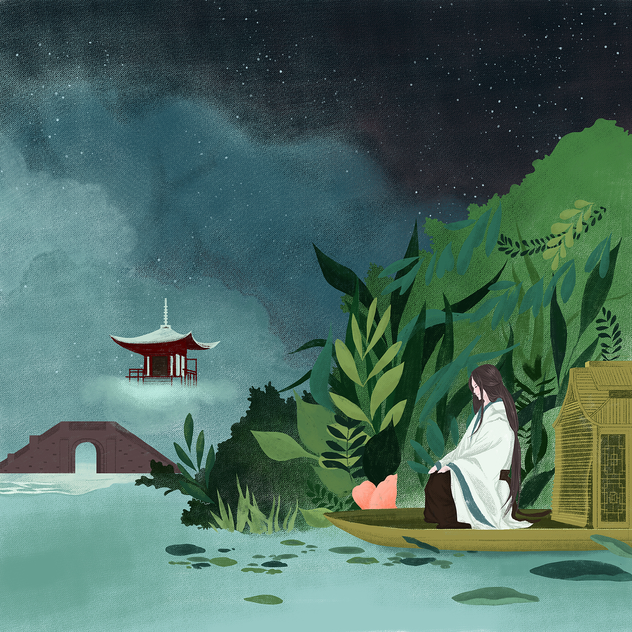 唐诗主题插画毕业设计