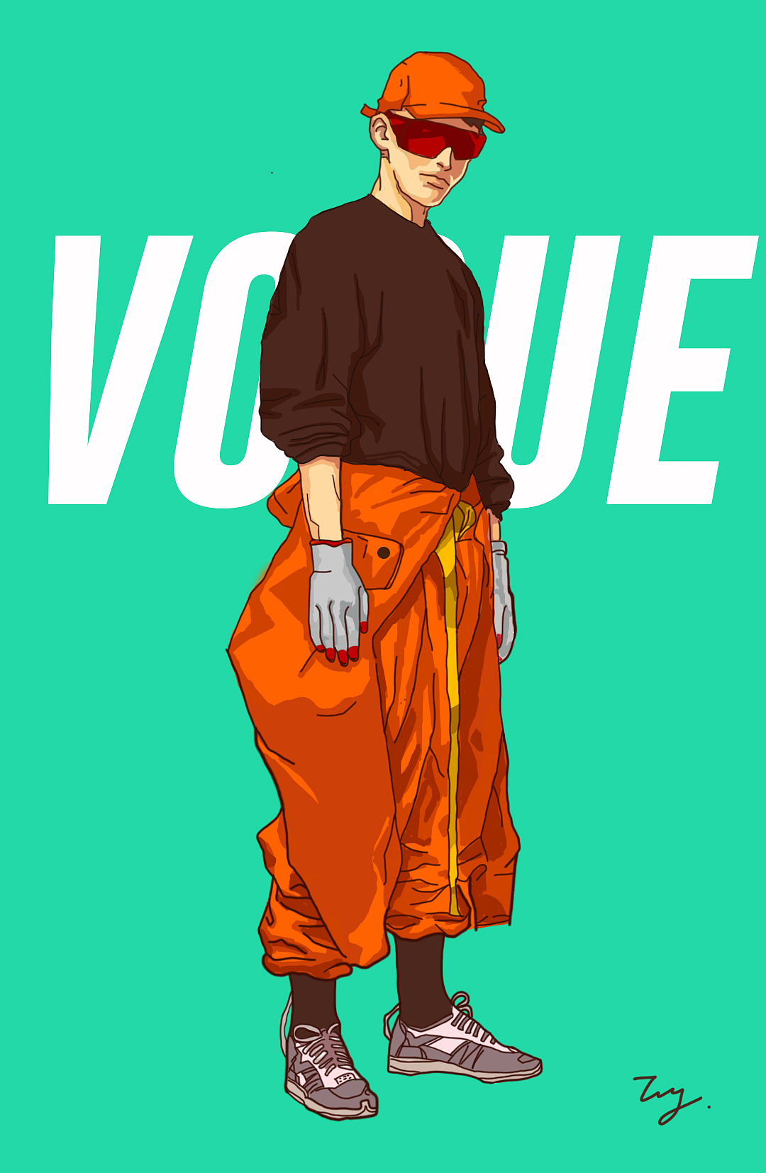 一些男孩手绘练习