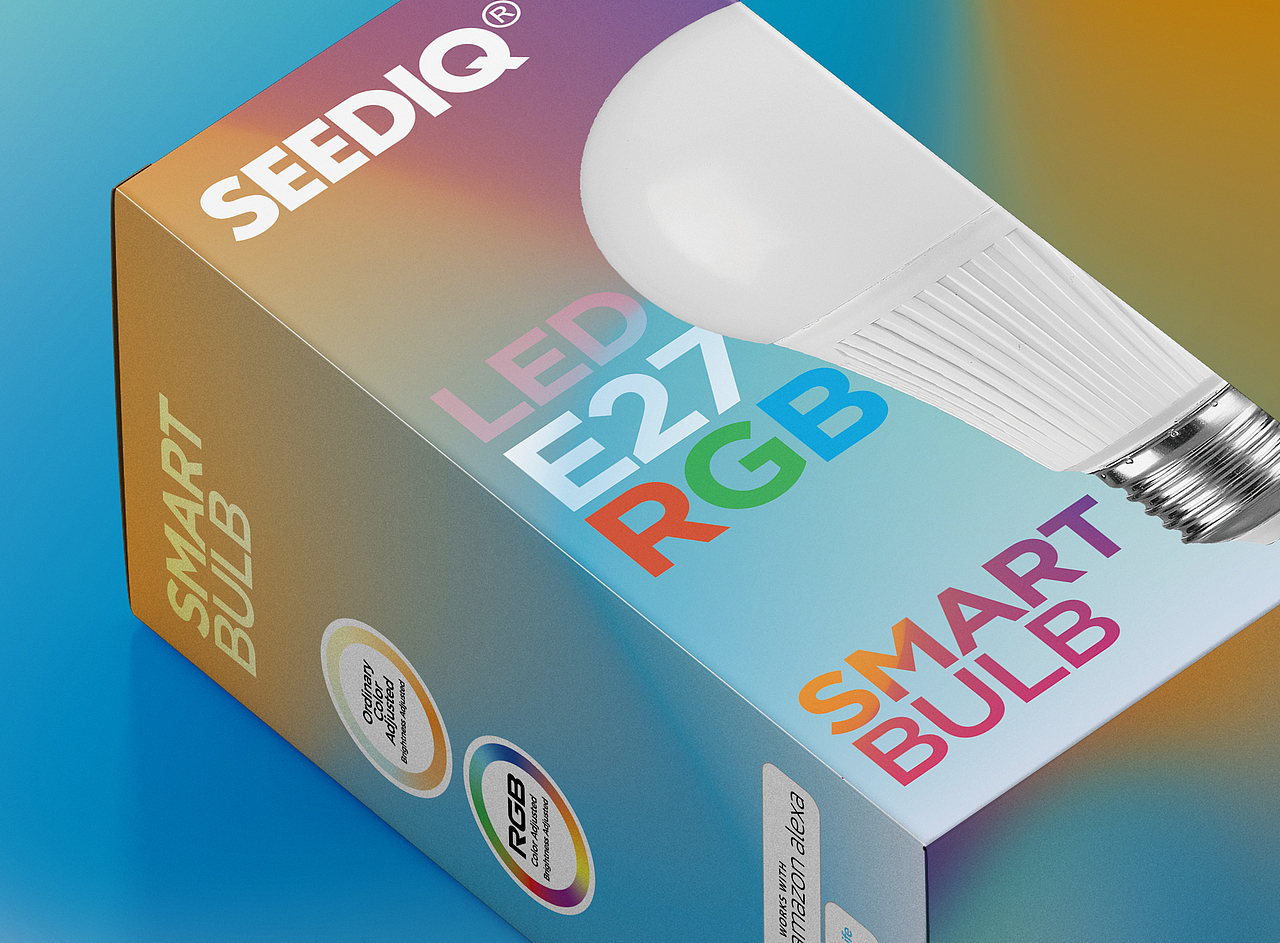 SEEDIQ LED智能球泡 包装设计