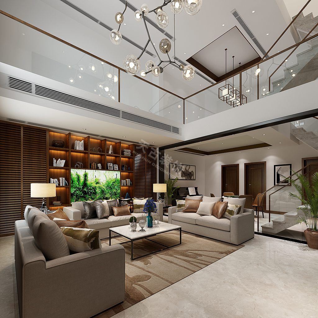 香阁华颂装修,茶园联排别墅户型设计方案(天古装饰贾波)