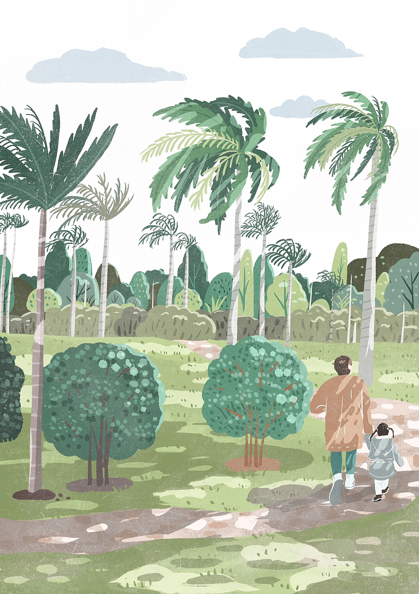 春日光影系列作品（图ZMzM0NTgxNTky） - 艺术插画 - 站酷设计师车厘子Q原创素材 - 站酷ZCOOL