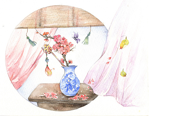 古风物件和小景