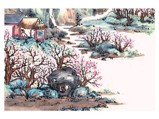 山寺桃花始盛开