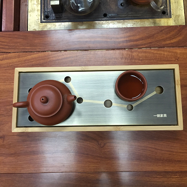 北斗七星铜茶盘 一铜家居出品