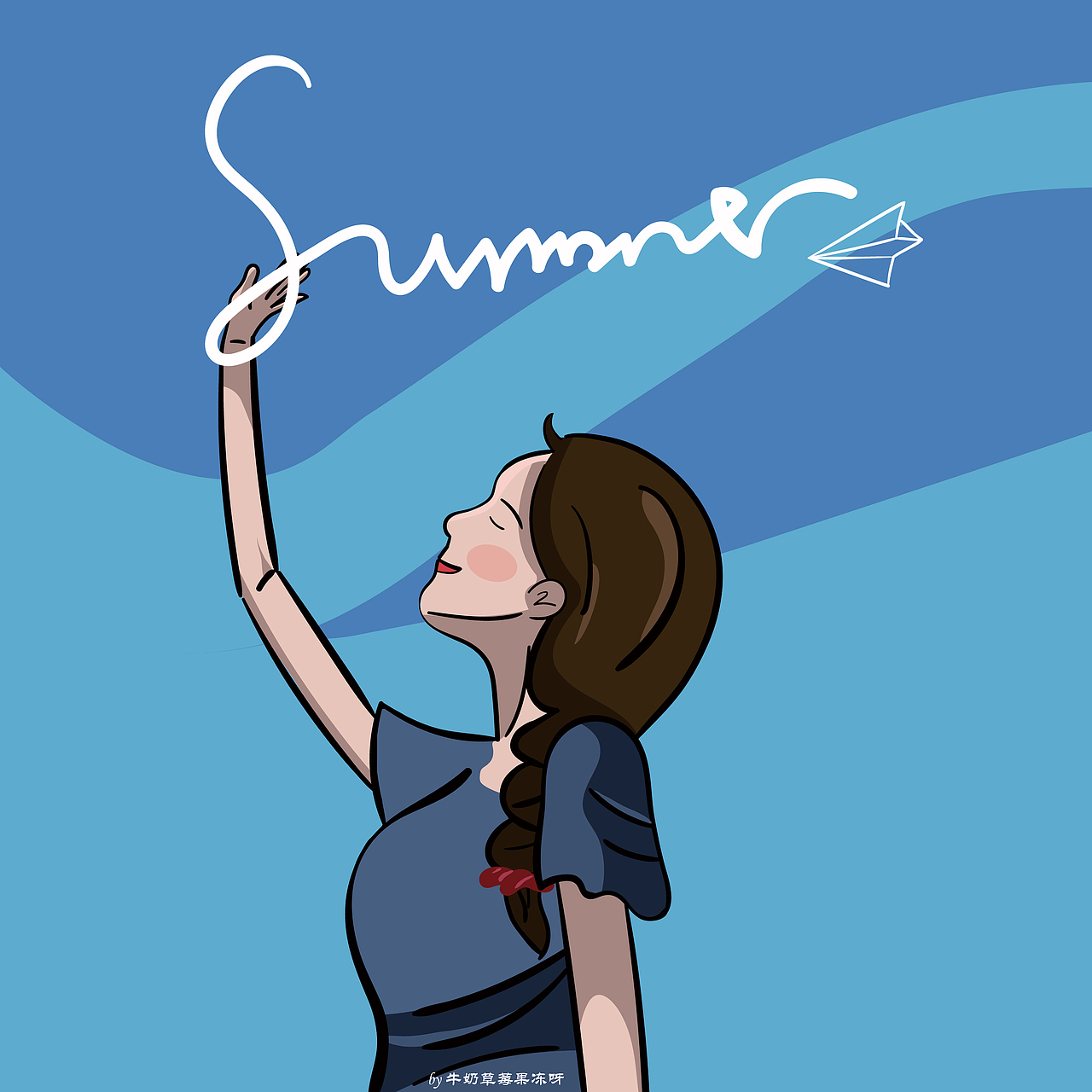 “落俗不可避免，浪漫至死不渝”（圖ZMjQ5NjQyOTQ4） - 商業(yè)插畫 - 站酷設(shè)計師牛奶草莓果凍呀原創(chuàng)素材 - 站酷ZCOOL