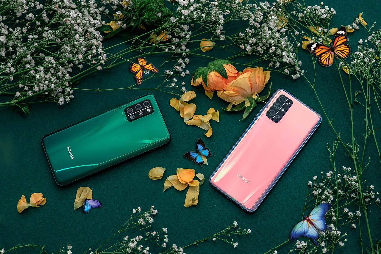 荣耀30s蝶羽翠蝶羽白图赏