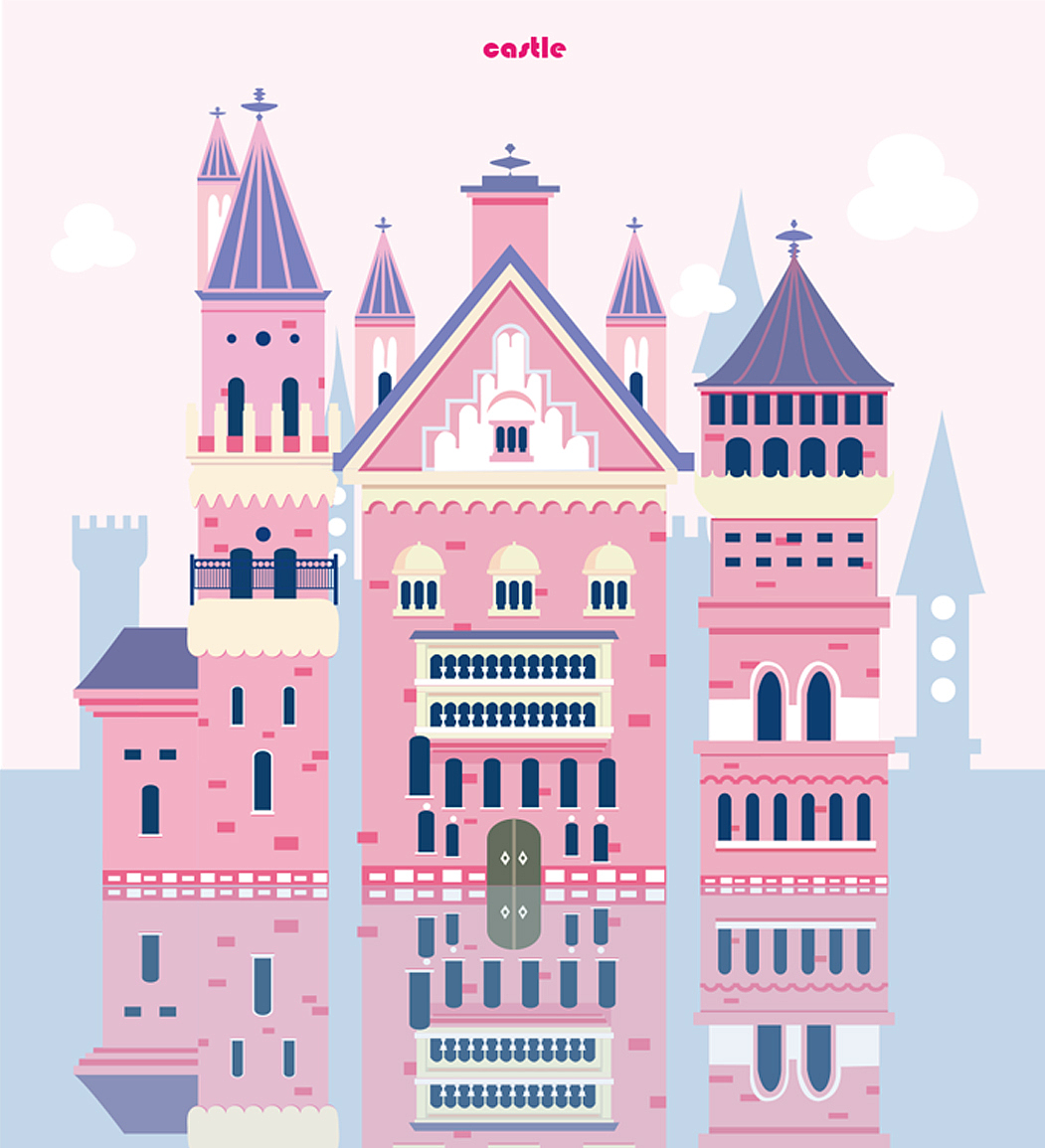 AI城堡图案（图ZMTI4NDk4Nzc2） - 宣传物料 - 站酷设计师人于原创素材 - 站酷ZCOOL