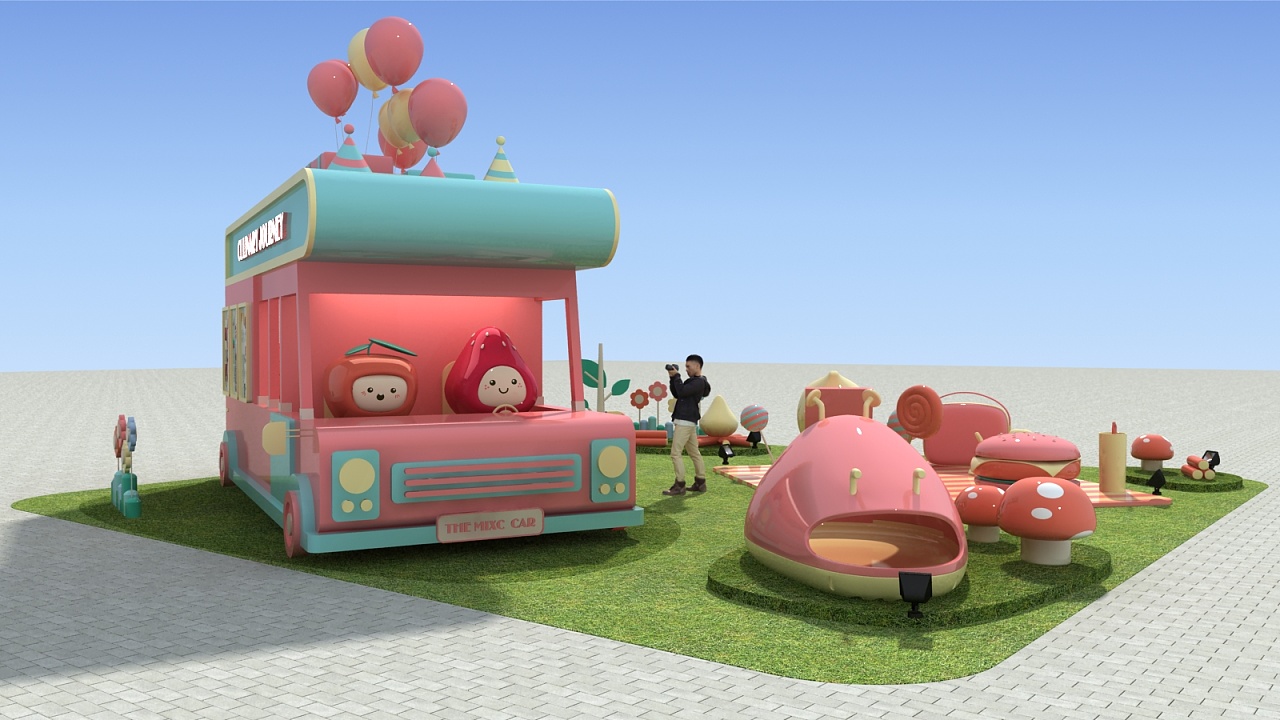 春季美食户外美陈