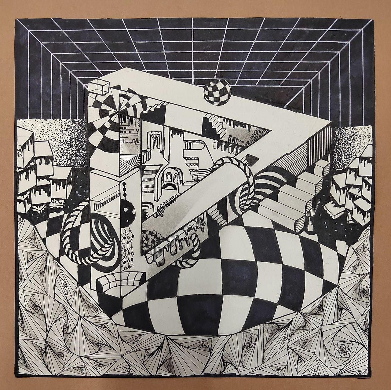 二维设计基础 点线面综合 矛盾空间