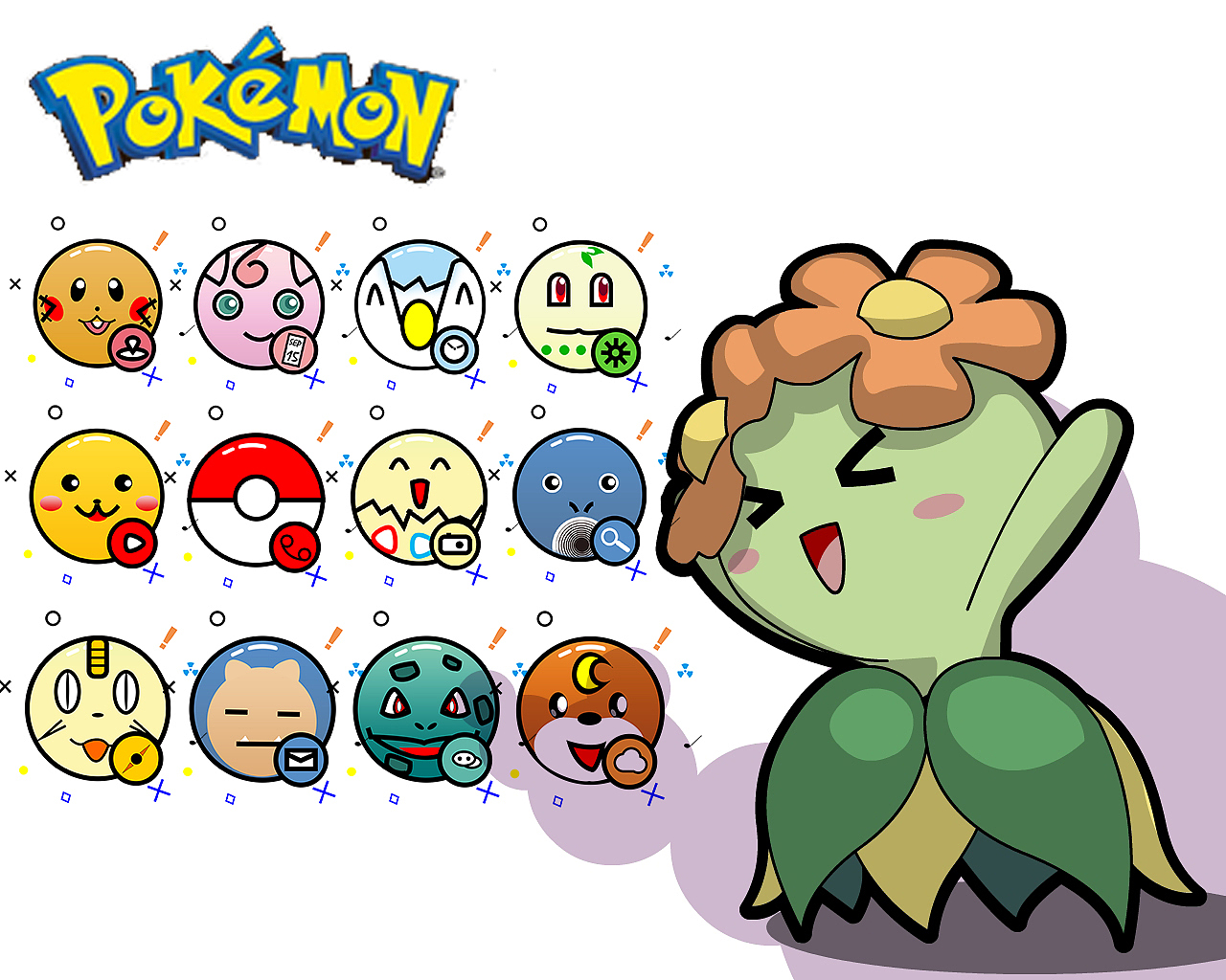 宠物小精灵 手机主题图标（图ZMTE4NjY4MjEy） - 图标 - 站酷设计师萌翻了原创素材 - 站酷ZCOOL