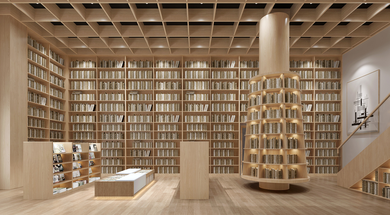 成都某中学图书馆改造设计案例|空间|展陈设计|成都创意设计 - 原创