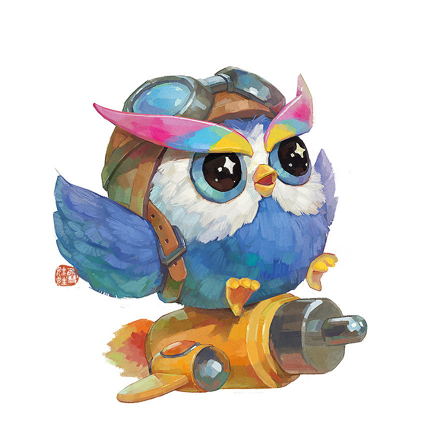 【一个商稿】猫头鹰小可爱（图ZMjM1MTE5MTE2） - 商业插画 - 站酷设计师雪娃娃童画原创素材 - 站酷ZCOOL