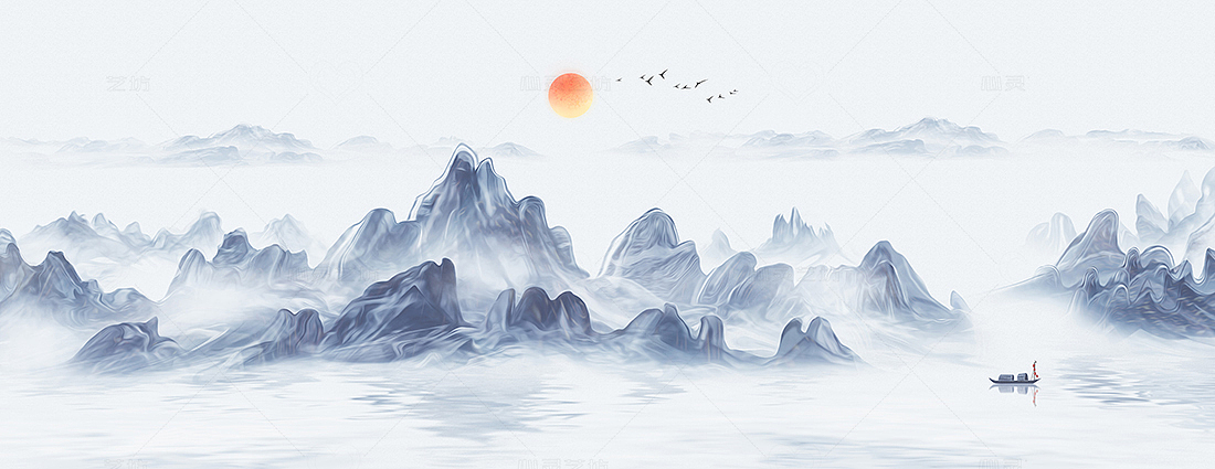 新鲜好图-烟雾山水（图ZMjcxMDY5Mzg0） - 商业插画 - 站酷设计师心灵艺坊原创素材 - 站酷ZCOOL