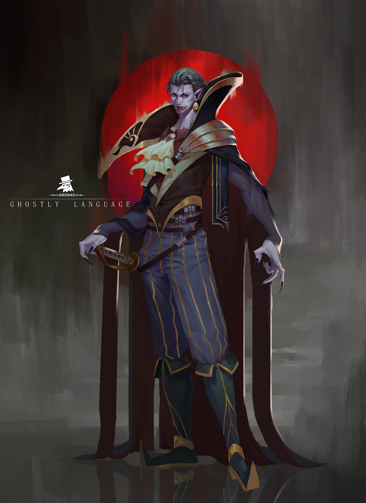 《德古拉》|插画|游戏原画|鸟人 - 原创作品 - 站酷 (zcool)