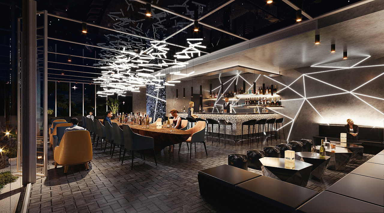 小酒吧|三维|建筑/空间|满泽室内高端表现 - 原创作品 - 站酷 (zcool)