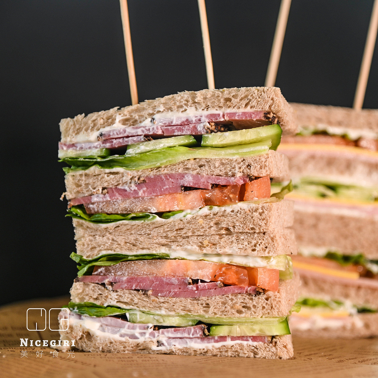 轻食鸡胸肉蔬菜卷墨西哥鸡肉卷全麦鸡肉三明治