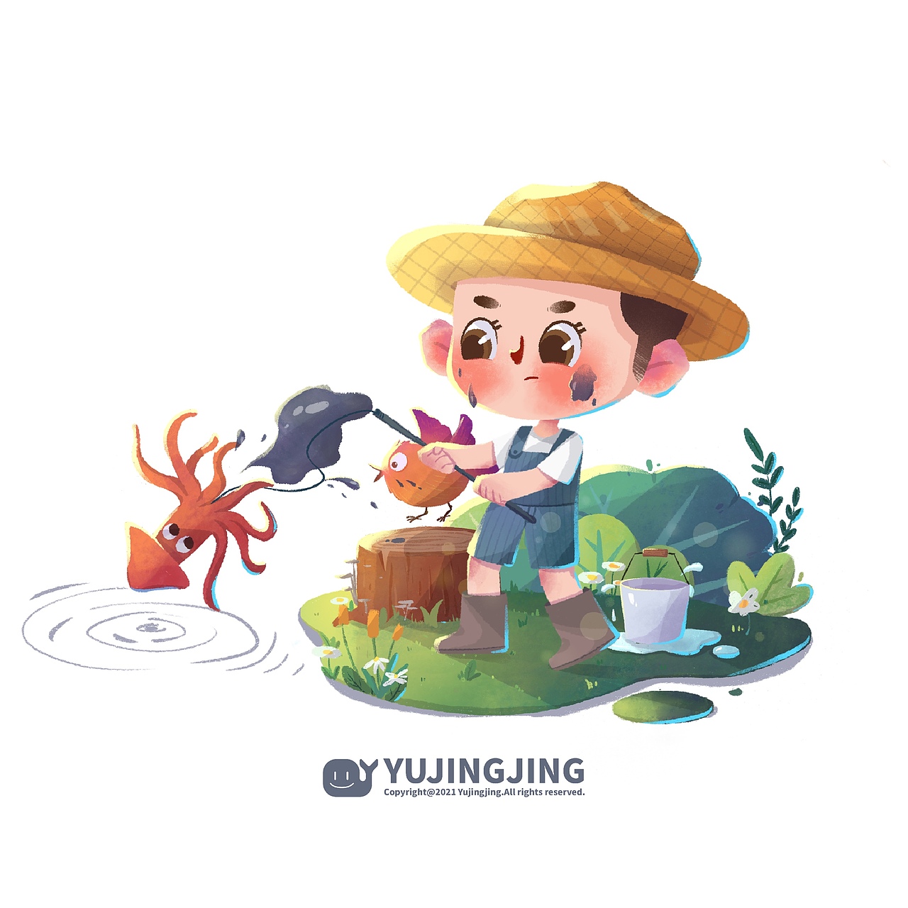 几张小场景（图ZMjY4MjIzMjk2） - 儿童插画 - 站酷设计师鱼京京与鲸原创素材 - 站酷ZCOOL
