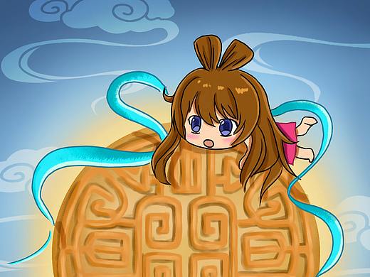 中秋——可爱的嫦娥与胖小兔