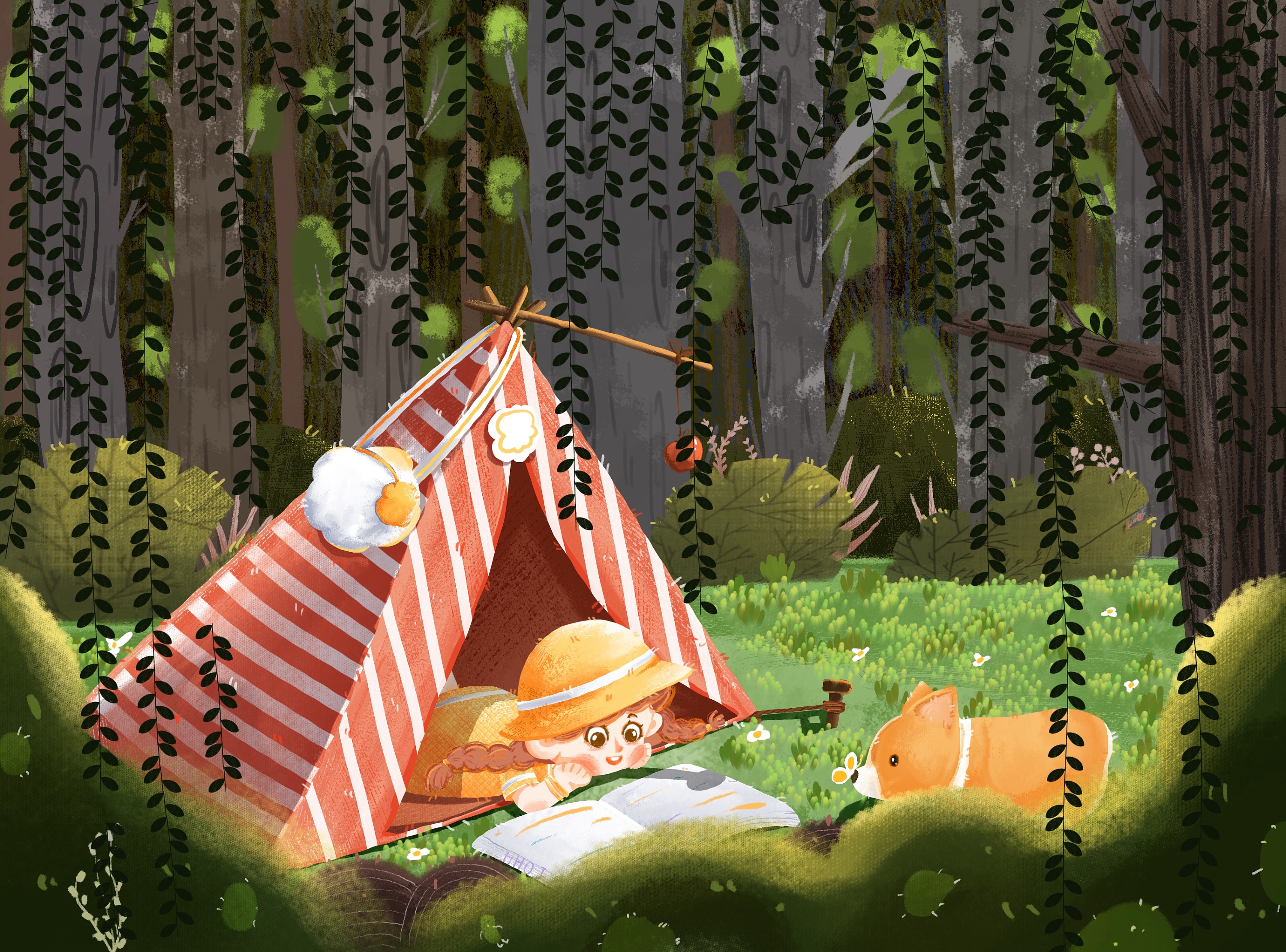 露营7215|插画|儿童插画|哼哼哦唧 - 原创作品 - 站酷 (zcool)