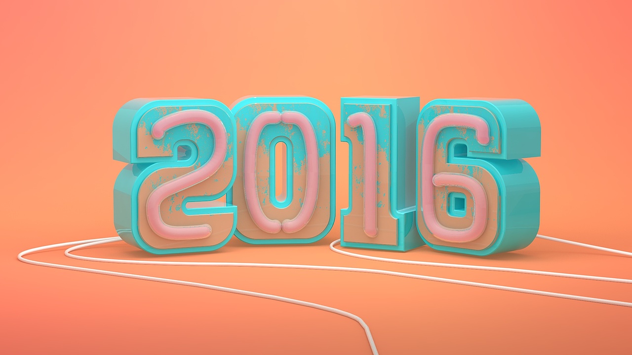 2016 灯管立体字 C4D爱好者的模仿之作（图ZNTE5MjAwODA=） - 字体/字形 - 站酷设计师路过的汤圆原创素材 - 站酷ZCOOL
