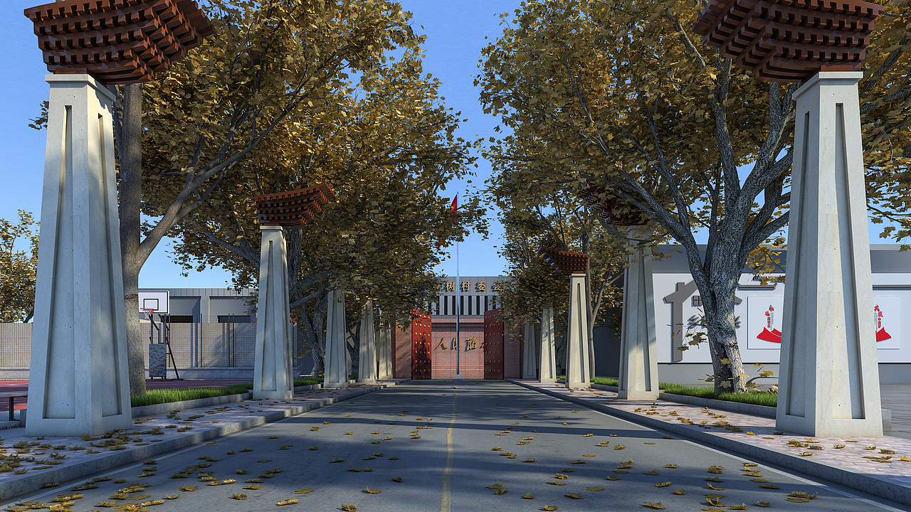 美丽乡村大队部新址规划（图ZMjc5NjYzMjQ4） - 建筑/空间 - 站酷设计师圆梦ANRAN设计原创素材 - 站酷ZCOOL