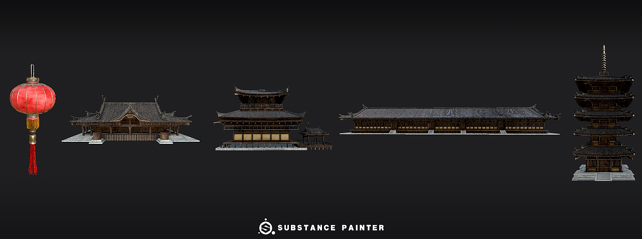 《Ancient Building》虛幻5 古风游戏场景（图ZMjgxNDk4MzYw） - 场景 - 站酷设计师JunejayTam原创素材 - 站酷ZCOOL